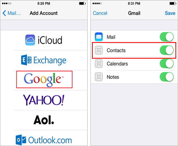Ios Import Contacts From Google