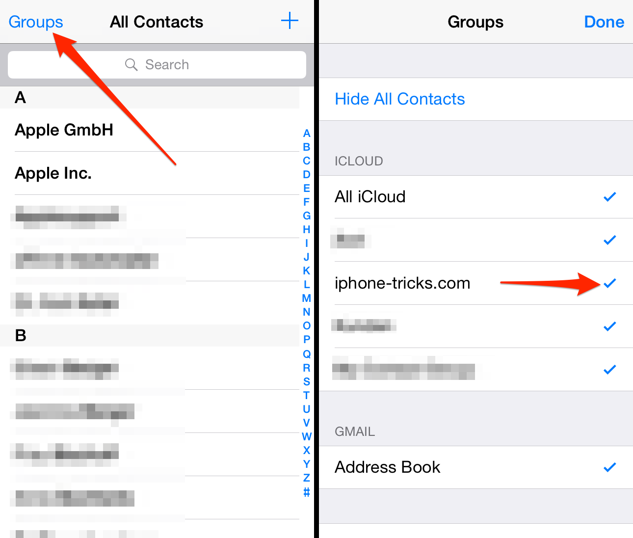 How to export gmail contacts to iphone